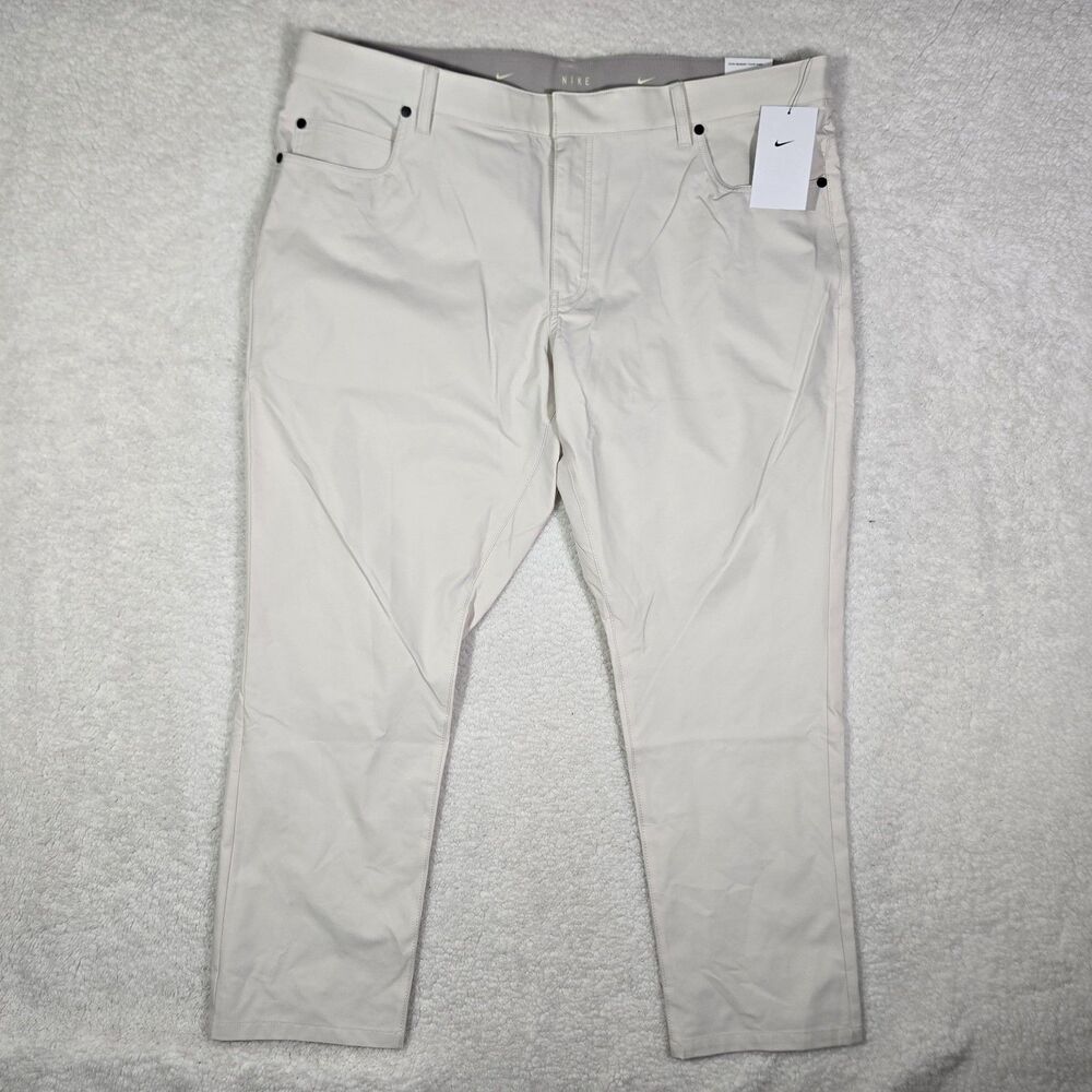Mens Nike Tour 5-Pocket Mens 40x30 Slim Fit Woven Golf Pants Light Orewood Brown